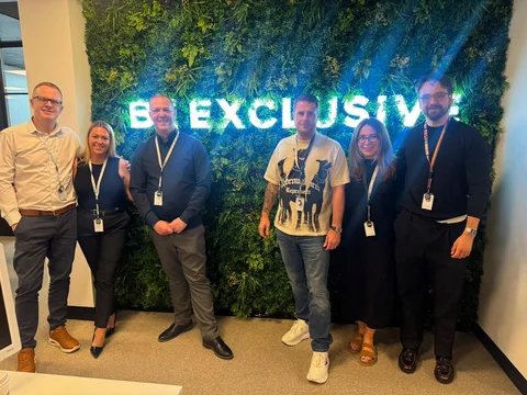 The Accident Claim Helpline team, including Director Jordan Green, at their Manchester office